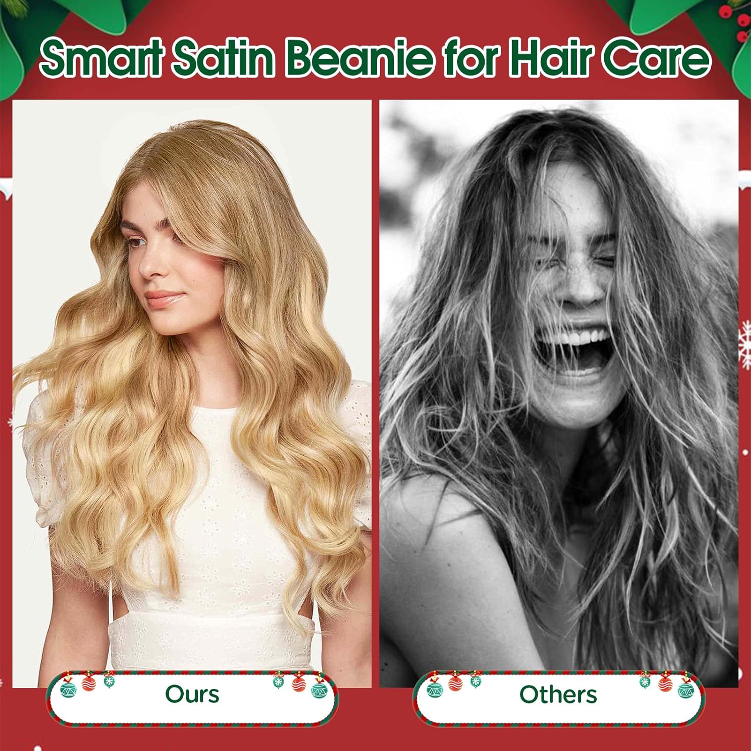 Donfri Womens Satin Lined Beanie Hats Winter Warm Pompom Silk Lining Hat Knit Skull Cap Beanie Gift - Image 5