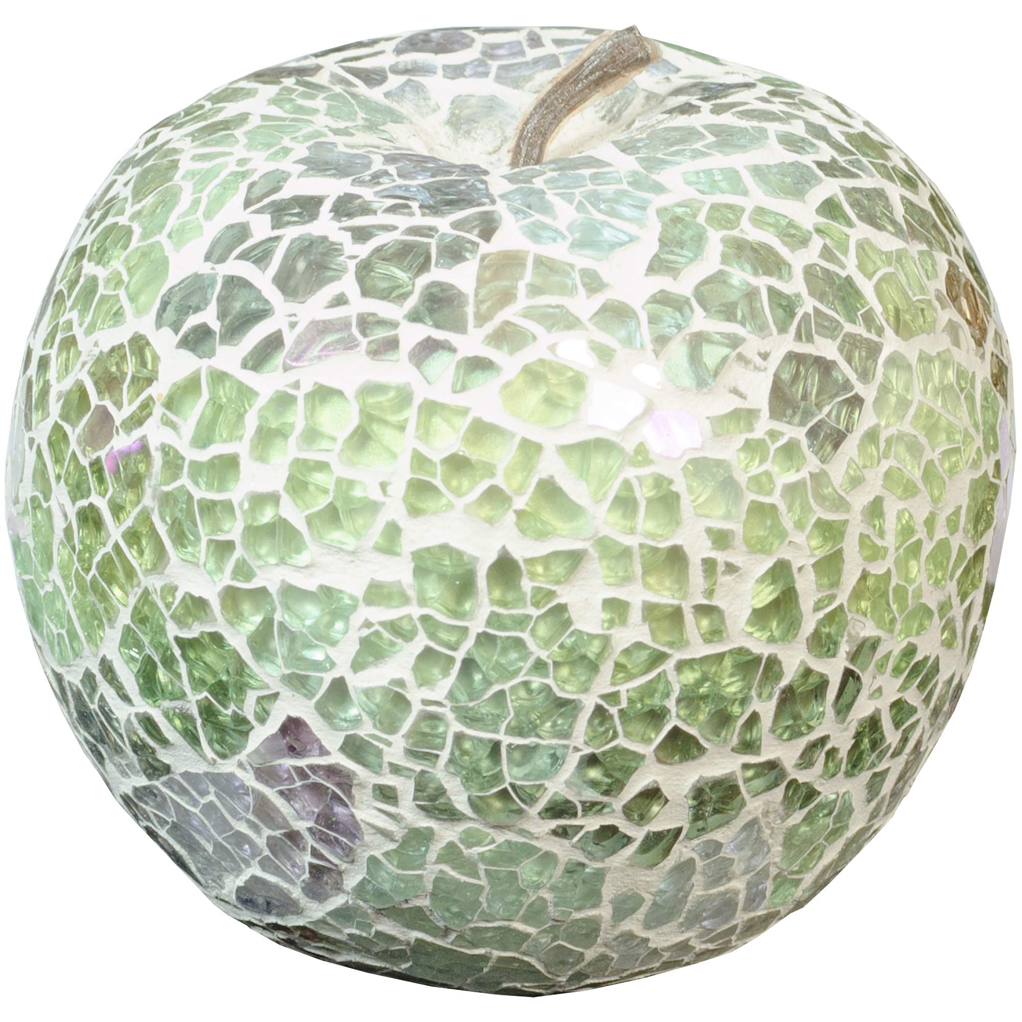 Febland Natural Mosaic Glass Apple, Pearl, Round