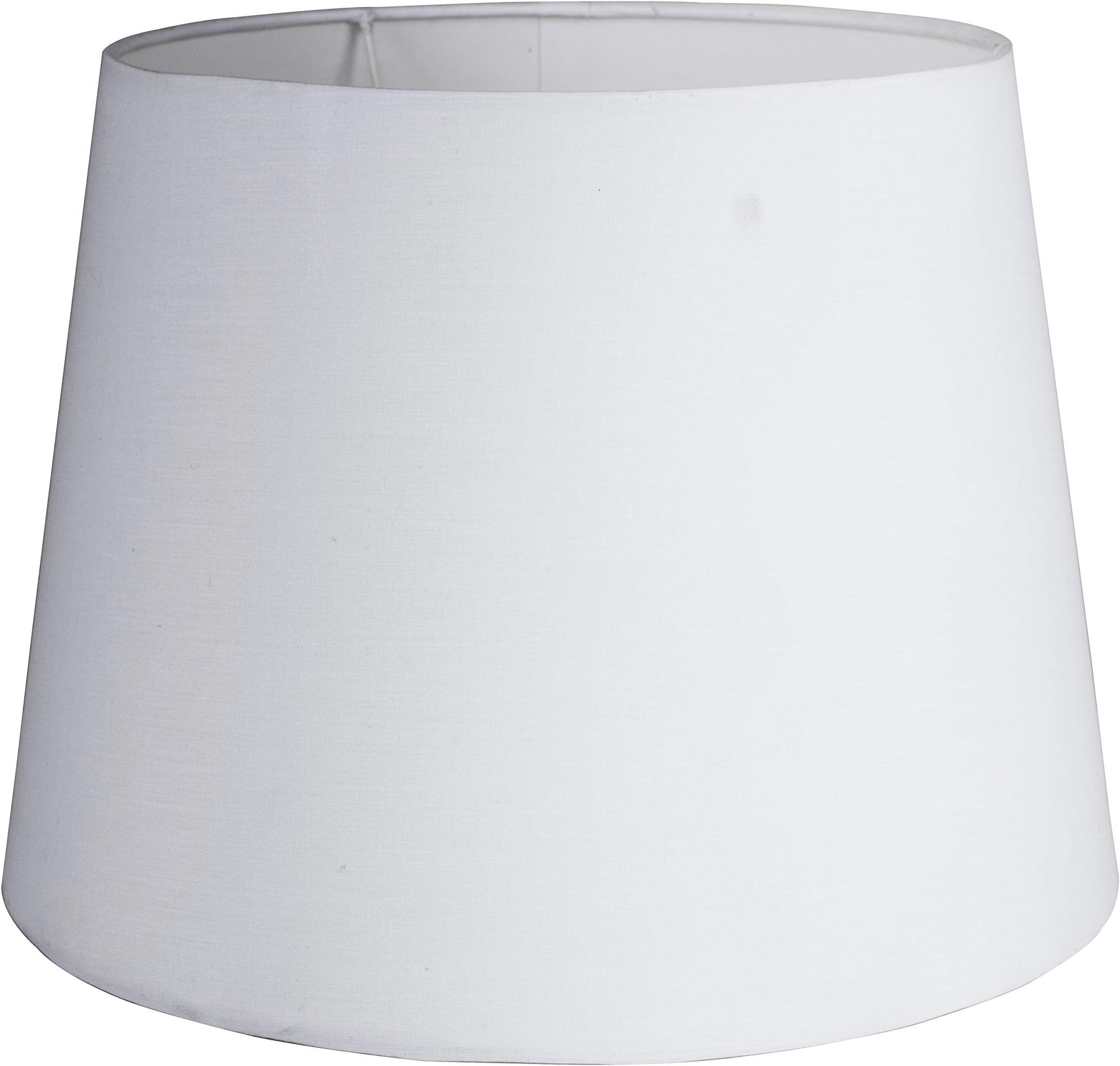 MiniSun | Large Modern Tapered Light Shade in a White Fabric Finish | Floor Lamps & Torchieres, Home Décor & Improvement Essential | 350mm Shade Width