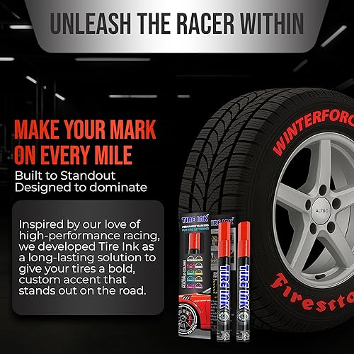 Miniatura 9 de Bolígrafo de pintura de neumáticos de color morado, bolígrafos de pintura permanente impermeables para letras de rueda de automóvil, seguro y