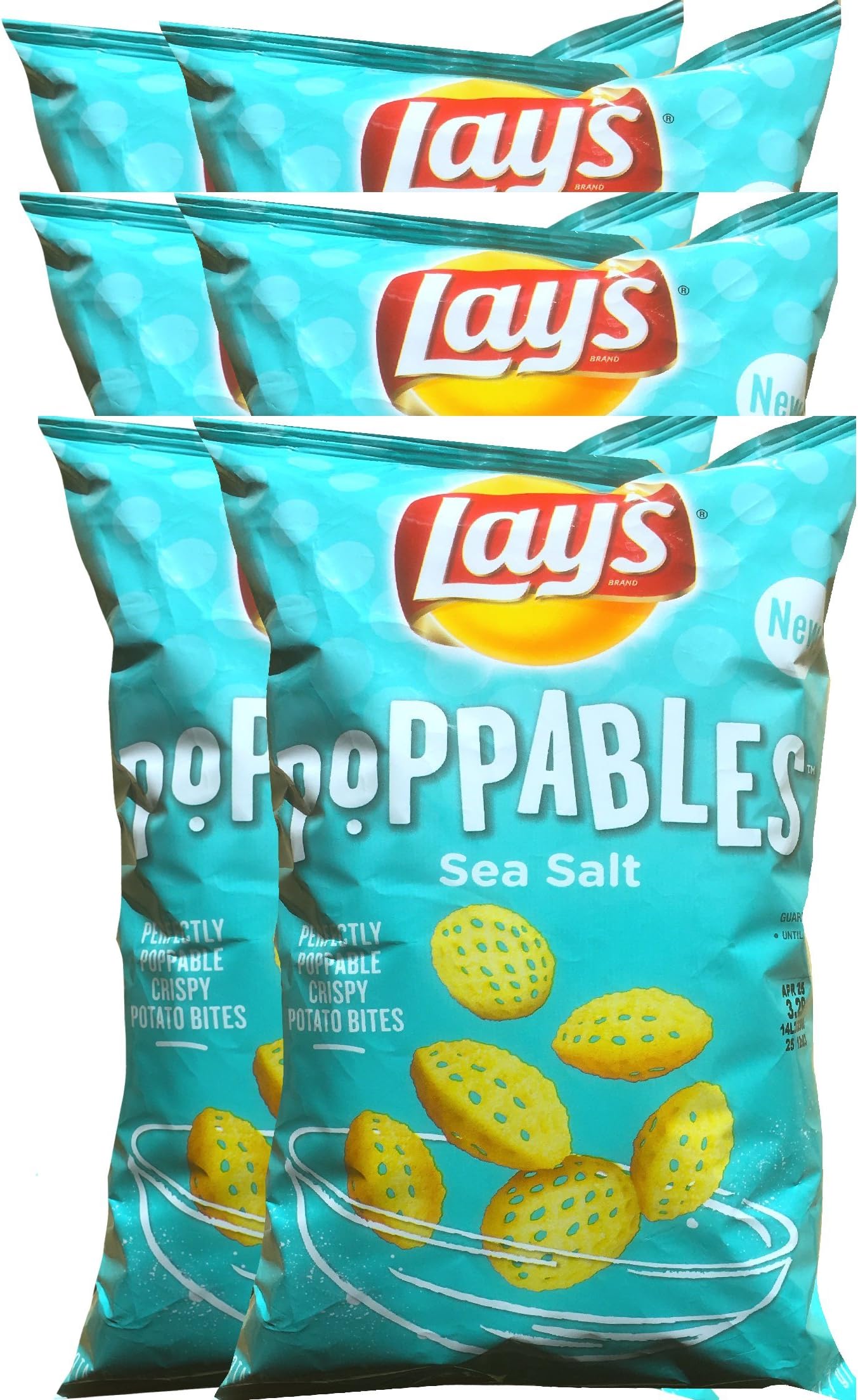 Poppables Sea Salt Perfectly Poppable Crispy Potato Bites Net Wt 5 Oz (6)