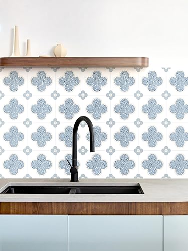 Miniatura 24 de Adhesivos para azulejos autoadhesivos, 12 unidades, autoadhesivas, calcomanías decorativas de pared para cocina, baño, azulejos, impermeables, Pata