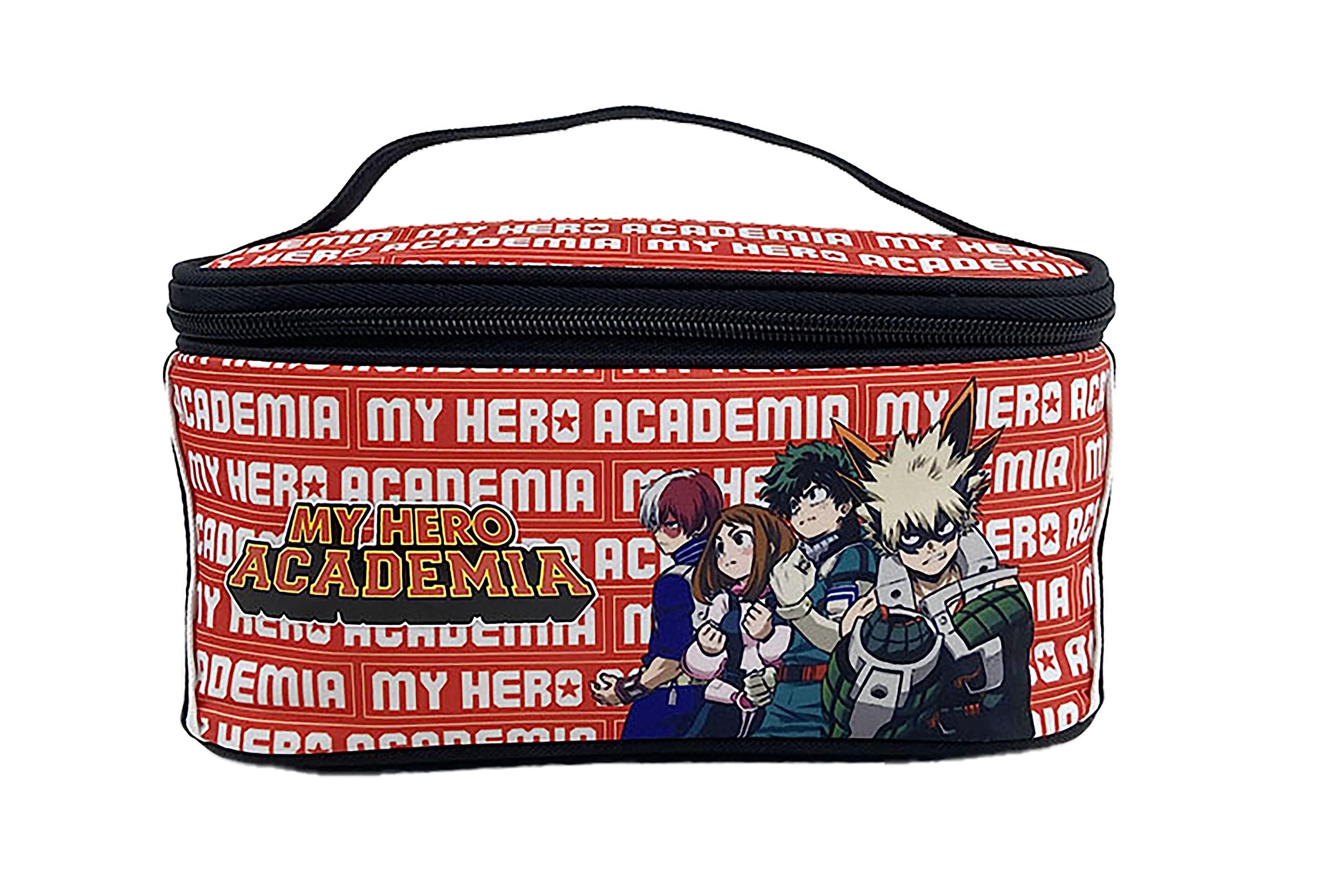 CYP BRANDMy Hero Academia- Toiletry Bag, Toiletry Bag, Portatodo, Color Red, Official Product