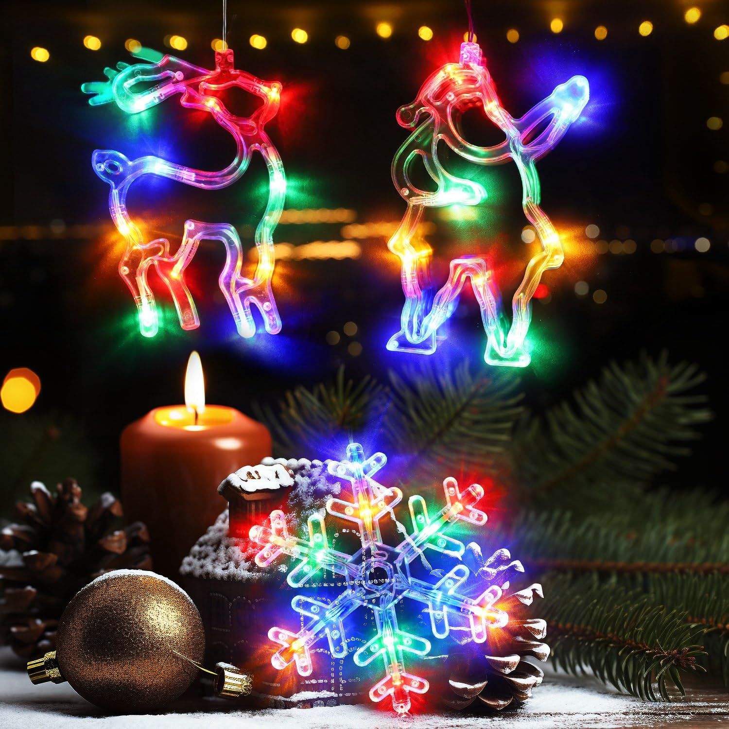 Luces Navidad Para Ventanas Suddus Luces De Cortina Para Dormitorio, 200  Luces LED Colgantes Al Aire Libre, Cortina De Luces De Hadas Para  Interiores Para Navidad, Dormitorio, Pared, Telón De Fondo, Ventana,, image size:1500x1500