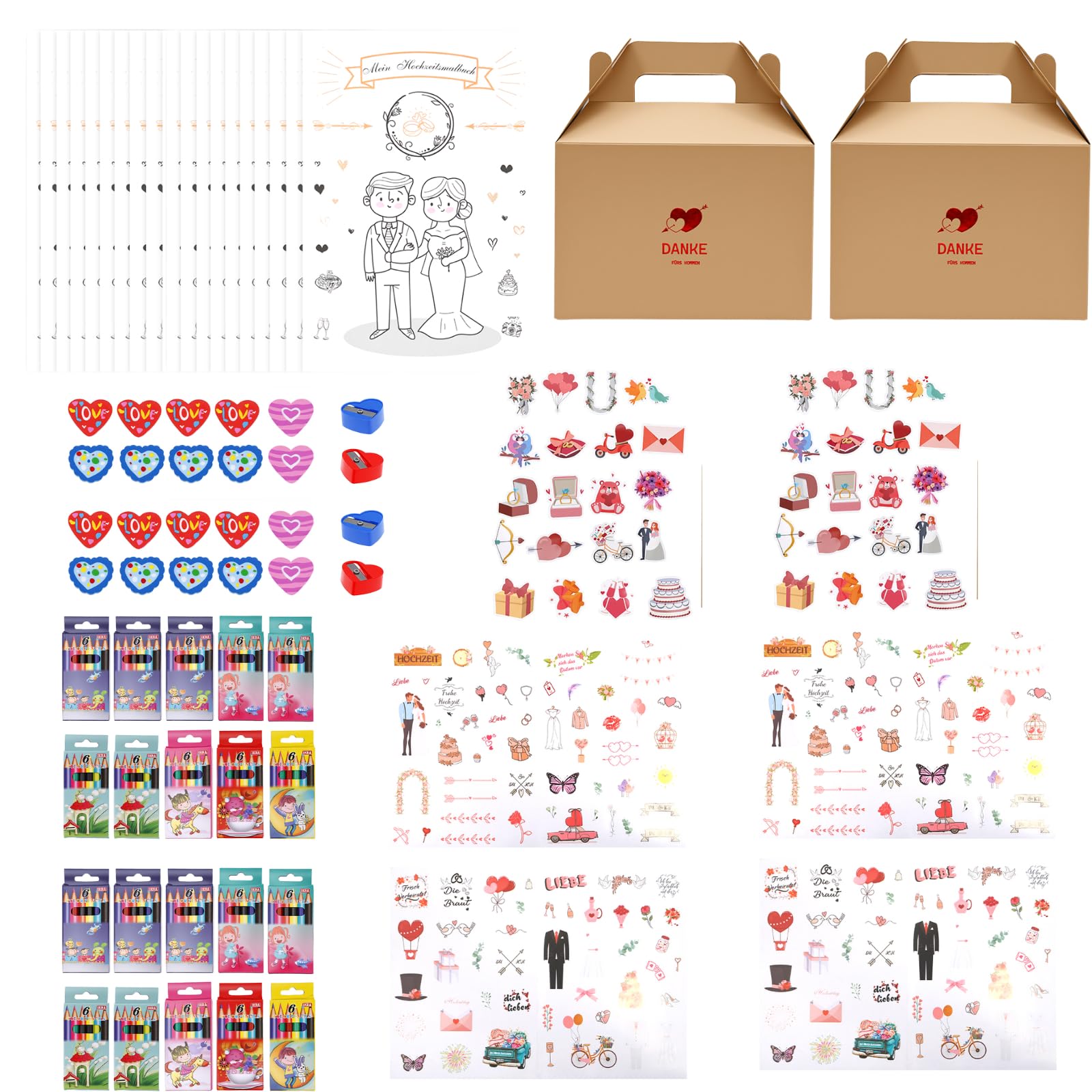 Eyoulife Kids Wedding Activity Packs for 20 Children
