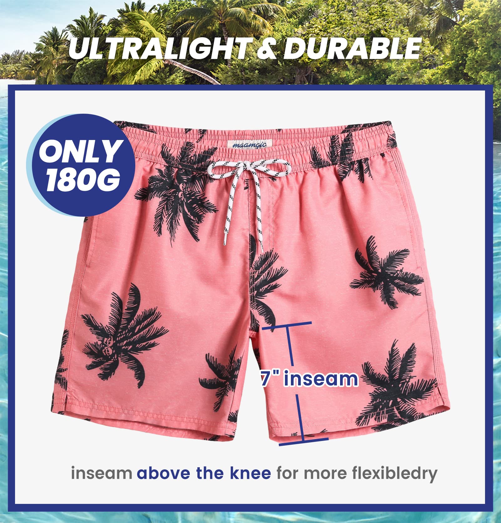 MaaMgic Trunk Style Costume da Bagno Uomo