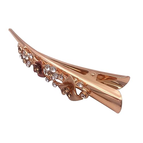 Miniatura 6 de 2 pinzas para el cabello de metal con pico de cocodrilo y pico de cocodrilo, estilo bohemio, iris, libélula, para mujer