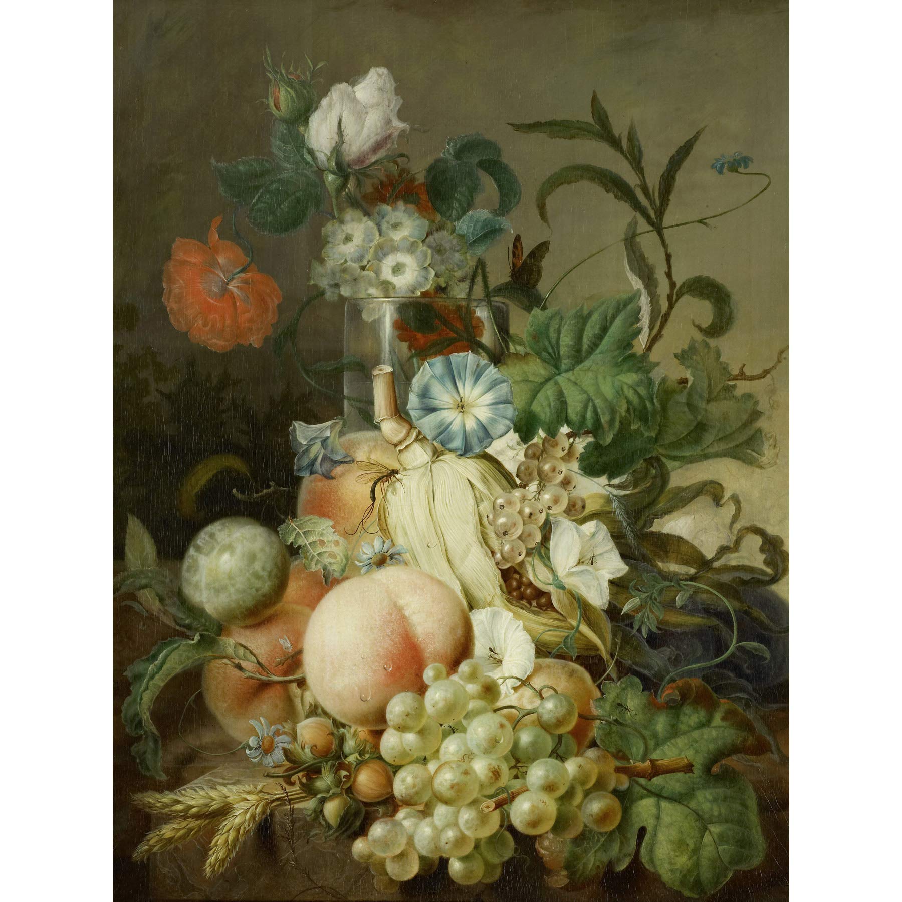 Artery8 Evert Morel Still Life With Flowers Fruit Large Wall Art Poster Print Thick Paper 18X24 Inch