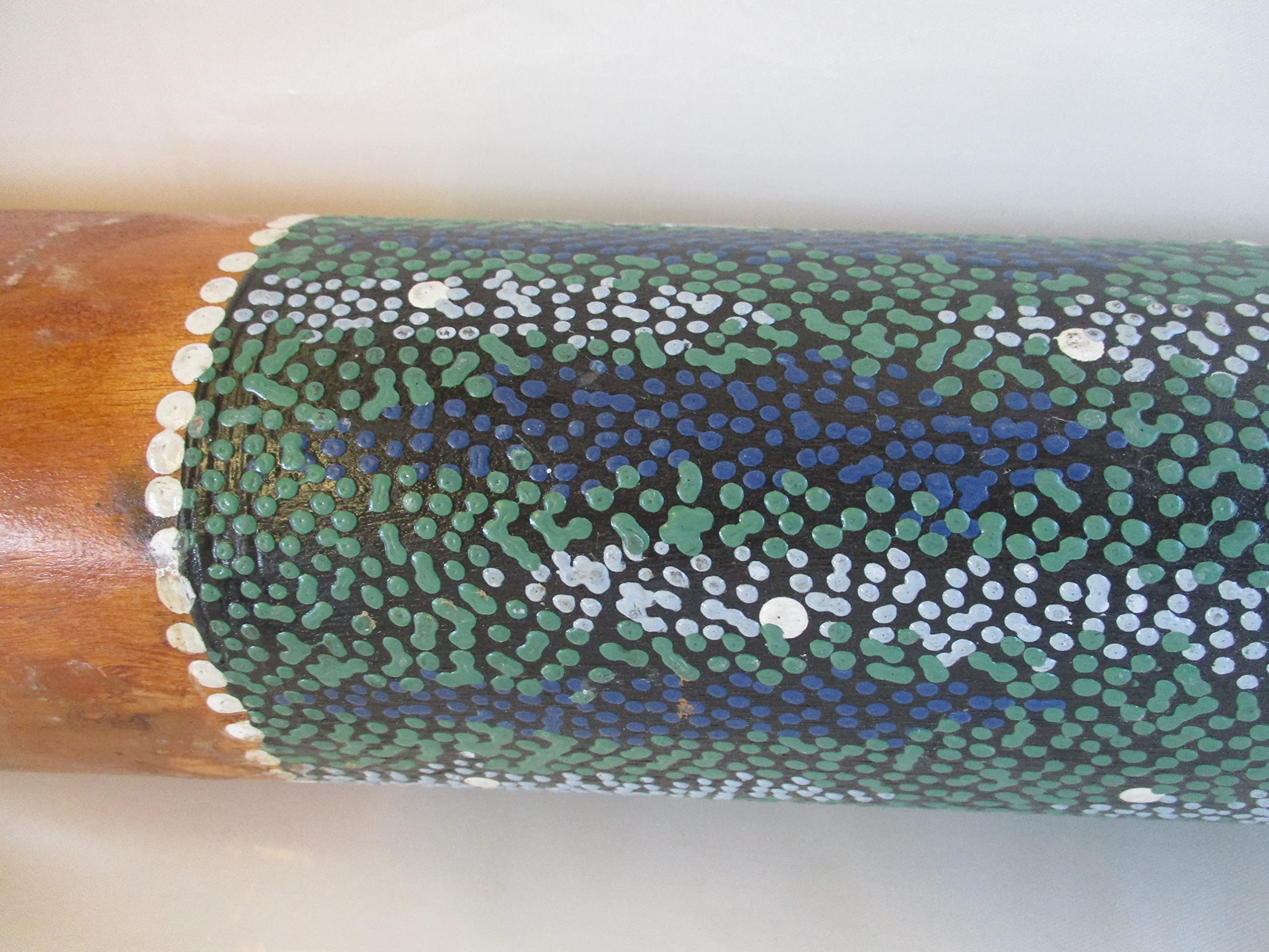 Fantasie d'Oriente Didgeridoo, Strumento Aborigeni Australiani NON SINTETICO BAMBU, Legno, 130 cm x 11 cm