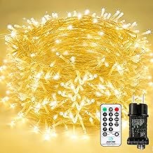 Bzavor 55M 500 LED Lichterkette mit Stecker Timer 8 Modi Merkfunktion IP65 Wasserdicht Valentinstag Deko Lichterkette Outdoor Led Außen Lichterkette Strom Lichterkette Innen für Deko Valentinstag