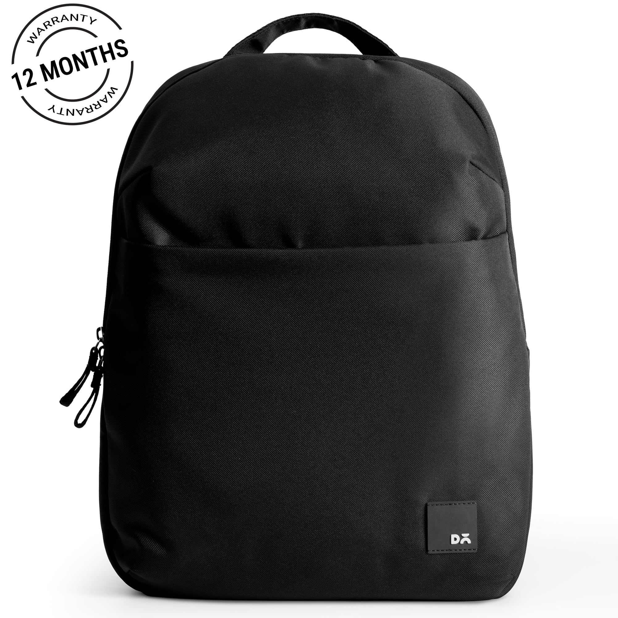 DailyObjects Backpack Ultra Light Office/Travel Laptop Backpack for Men & Women with 15inch Compartment, Water-Repellent, MultiPocket, Bottle Holders with Trolley Strap Black — Amazon image 7