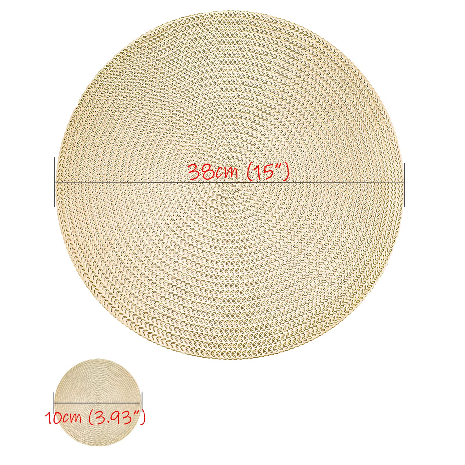 Onderzetters Voor Glazen - Rond - Gouden Banaan Op Een Donkere Achtergrond 10x10 Cm Glasonderzetters 6 Stuks