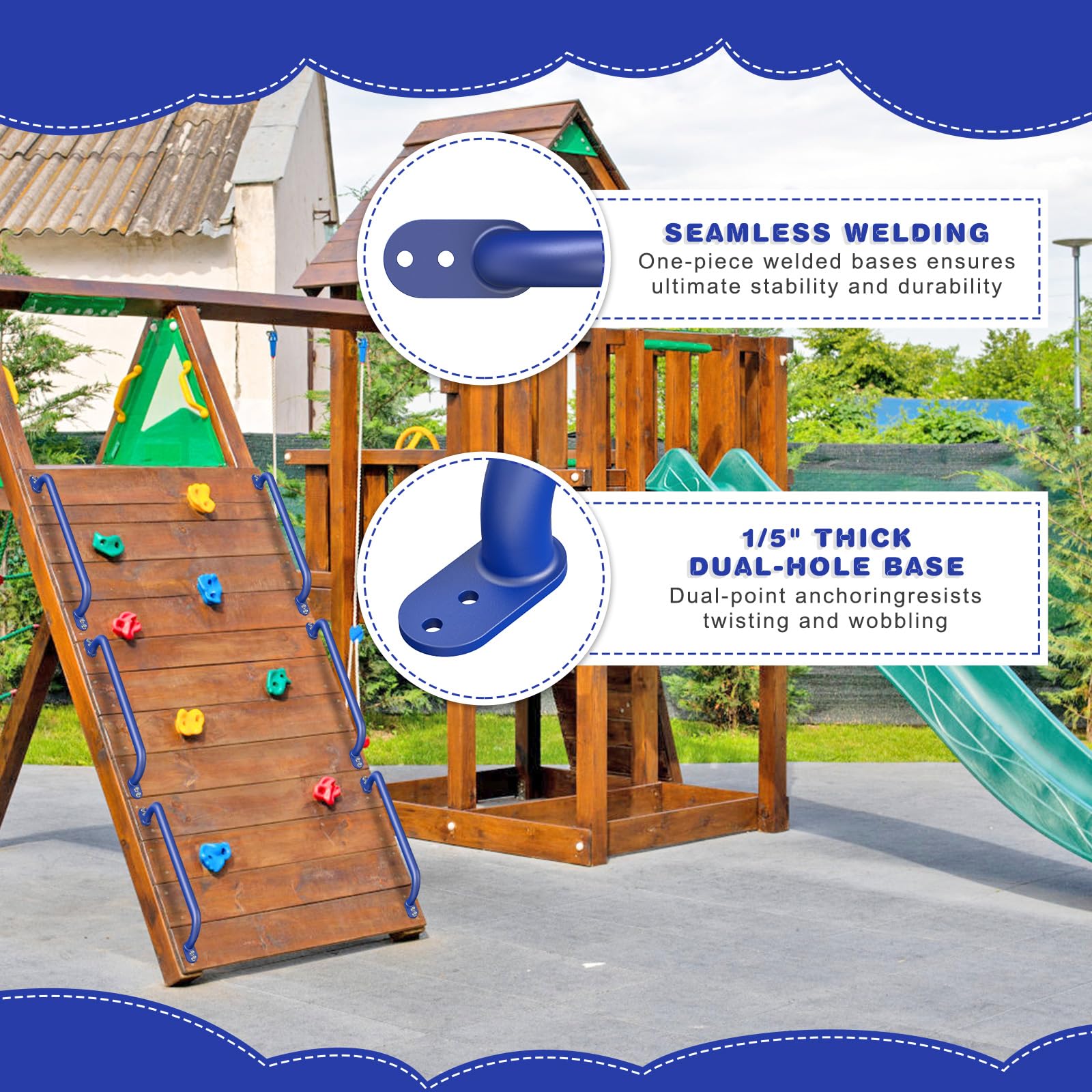 Dolibest Barra de agarre para niños, 73 cm, para escalar, pasamanos para escalera, pasamanos para escalera, pasamanos para personas con discapacidad, agarre de seguridad para interiores y exteriores