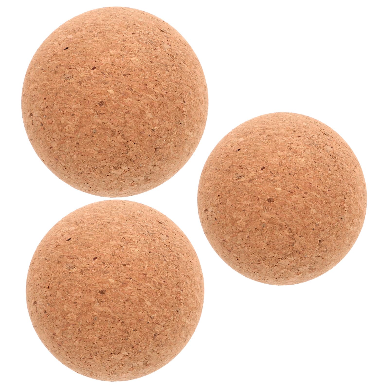 Gatuida 3piezas Balones de Corcho para Yoga de Herramienta de Masaje para Terapia de Puntos Gatillo para Espalda Cuello y Pies