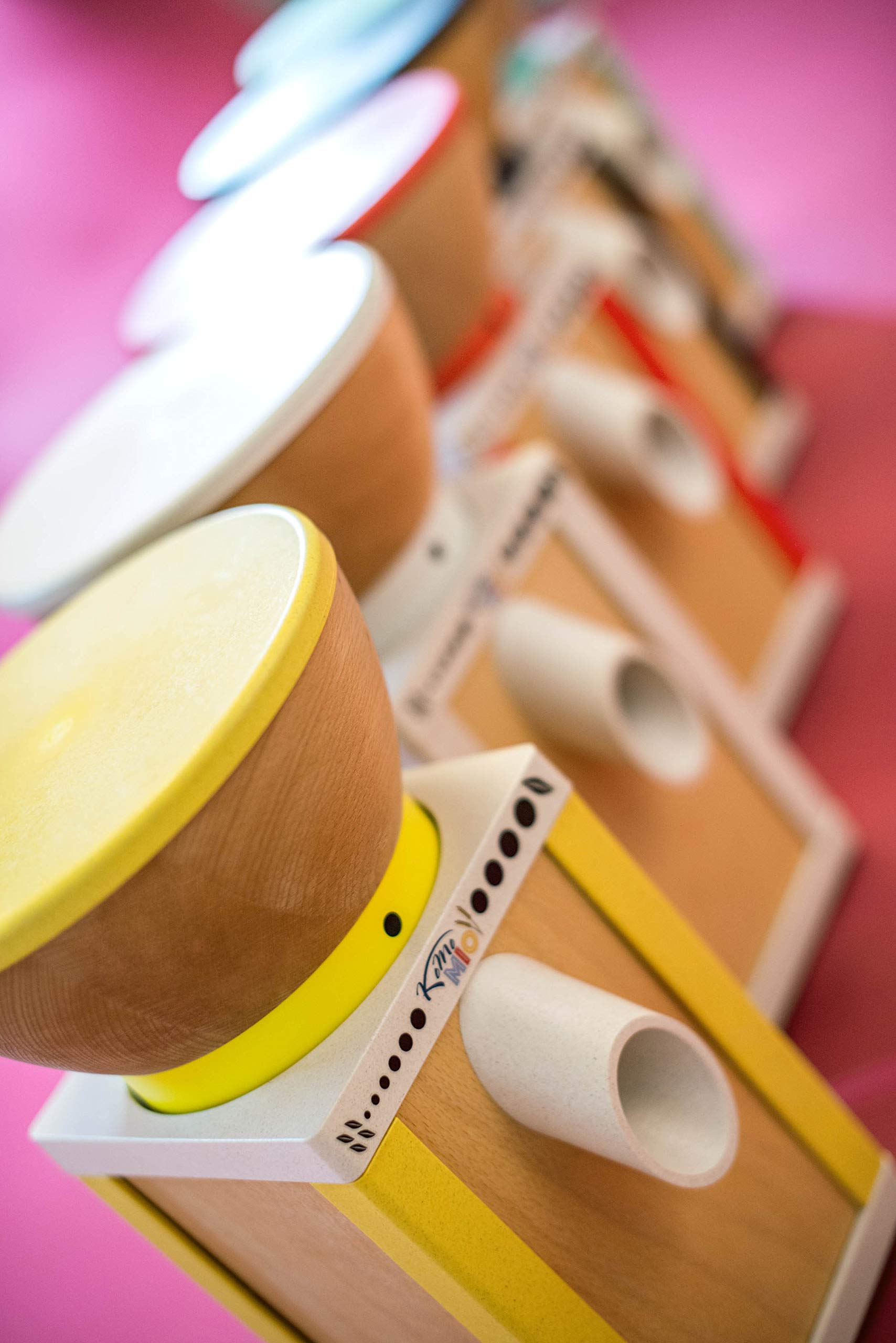 Moulin à Farine Komo KoMoMio Rouge En Hêtre - Moteur De 400 Watts