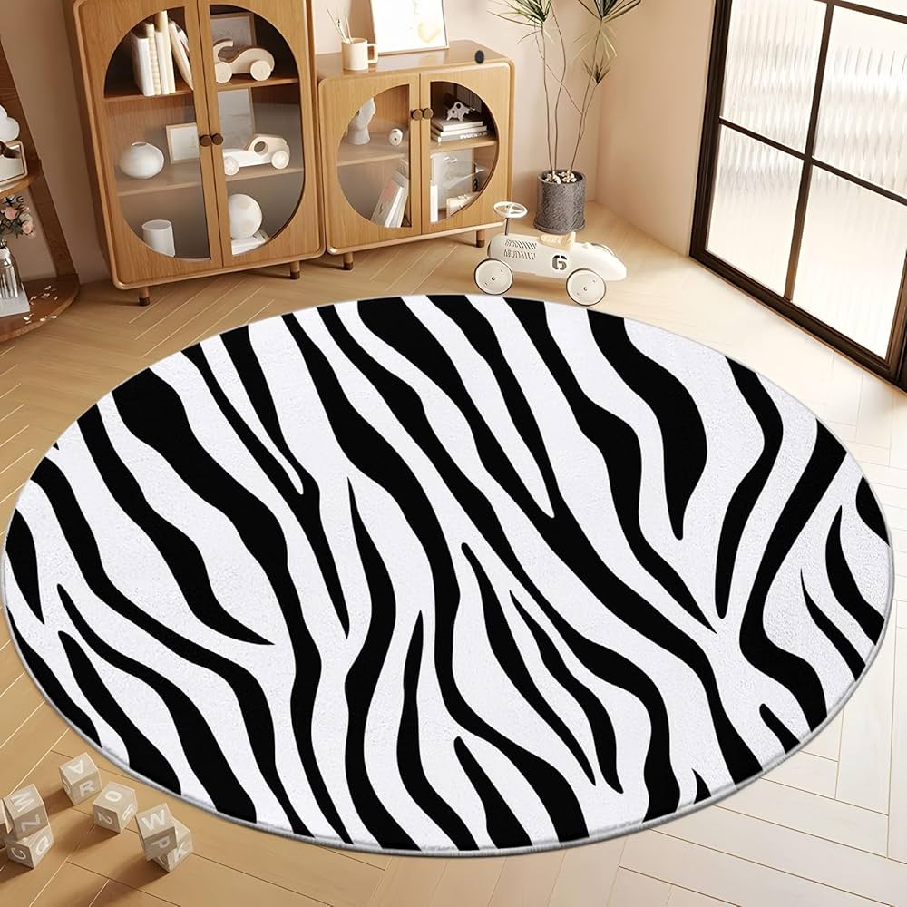 ラグ・カーペット round beach rug Amazon.com: Huotupsine Navy Blue Coral Coastal Round Area