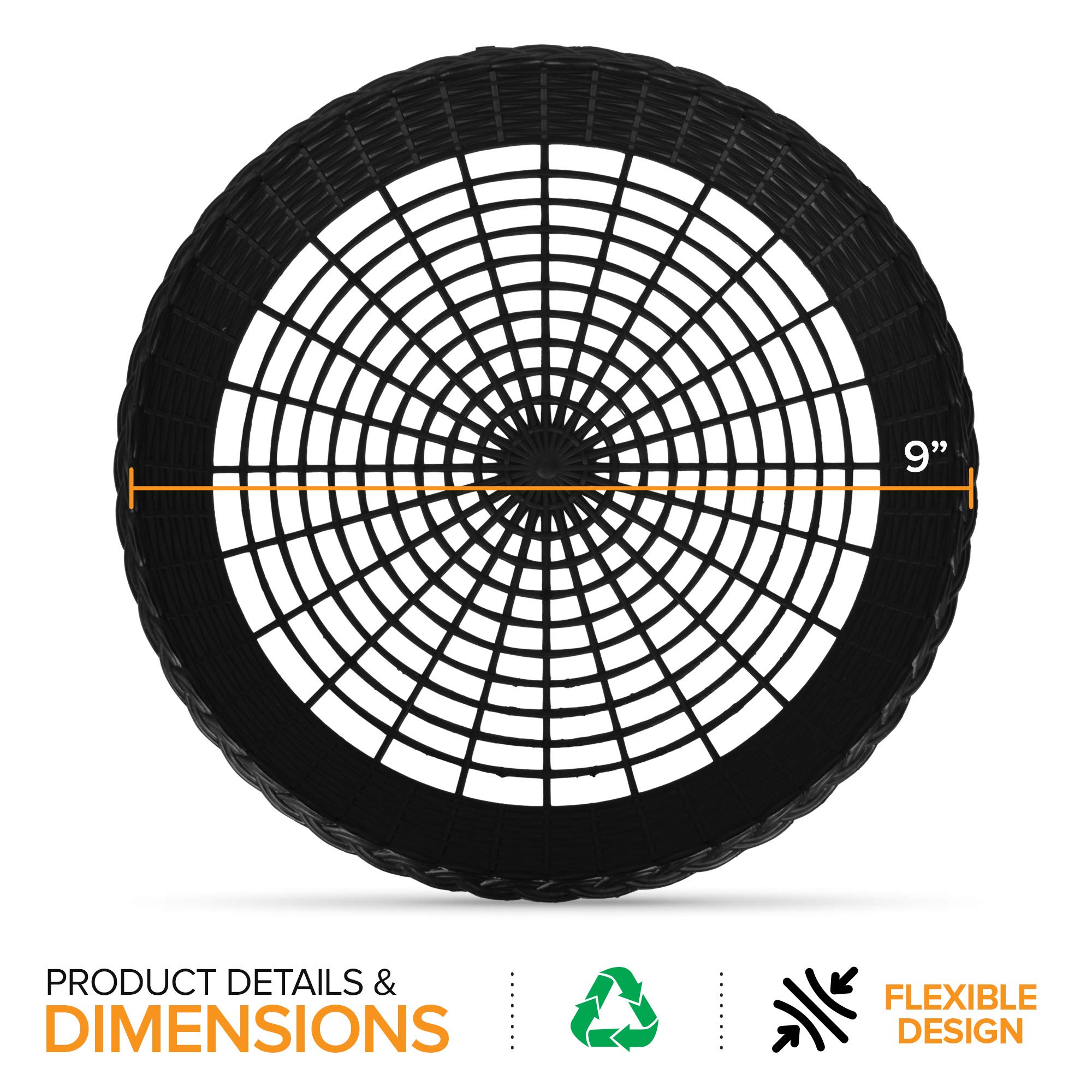 Buy Stock Your Home 9” Paper Plate Holder in Black (12 Count) - Paper ...