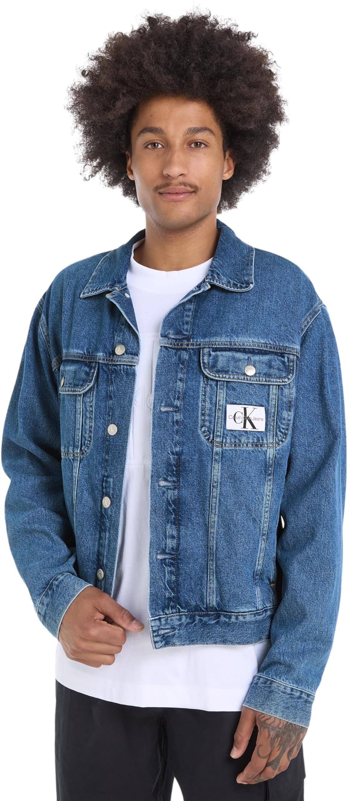 Calvin Klein Jeans Men's REGULAR 90'S DENIM JACKET Denim Jackets, Denim Medium, S