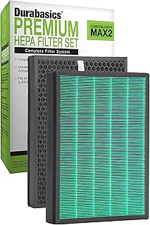 Coway Filter Replacement for 400/400S Airmega Max 2, High Performance True HEPA and Activated Carbon Filter for Air Purifier, 2-Pack