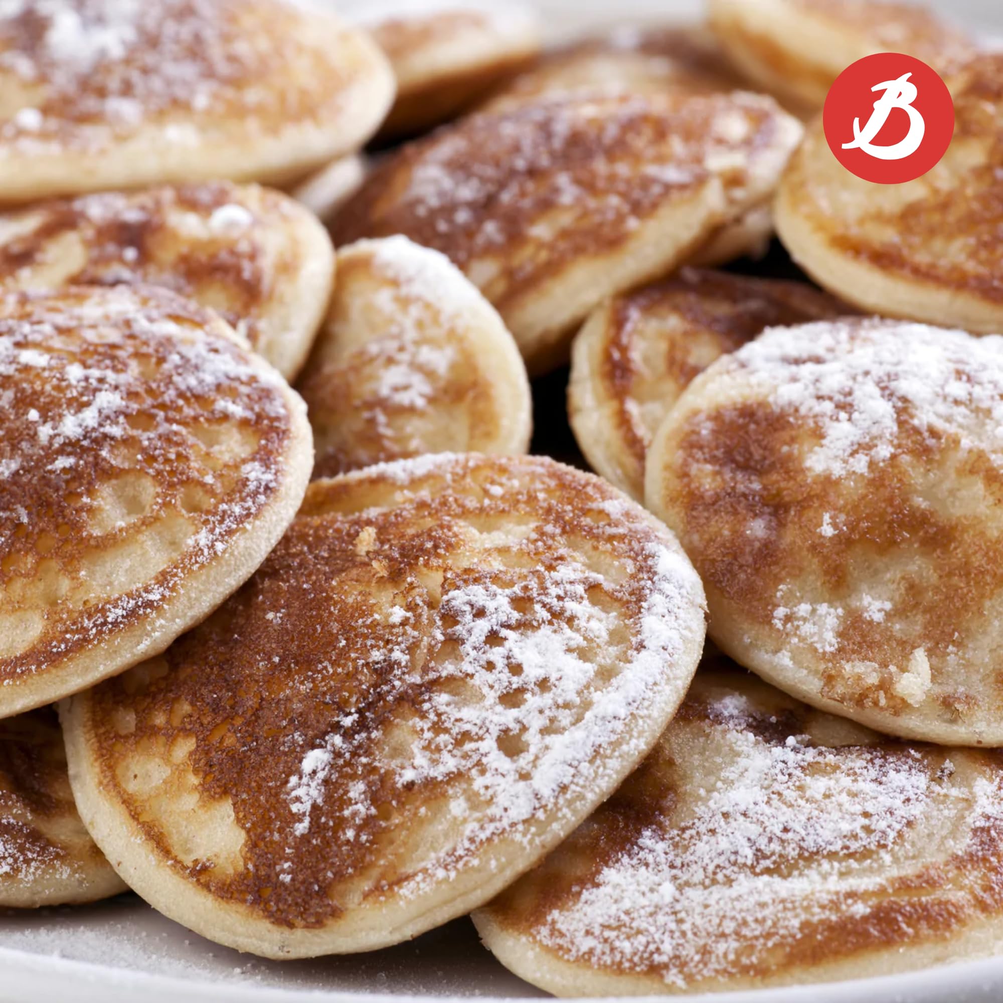 Image secondaire de De Buyer - Poêle à Poffertjes en tôle d'acier MINERAL B - 27 cm - 16 emp. - Fabriquée en France, Sans PFAS, Anti Adhérence Natur