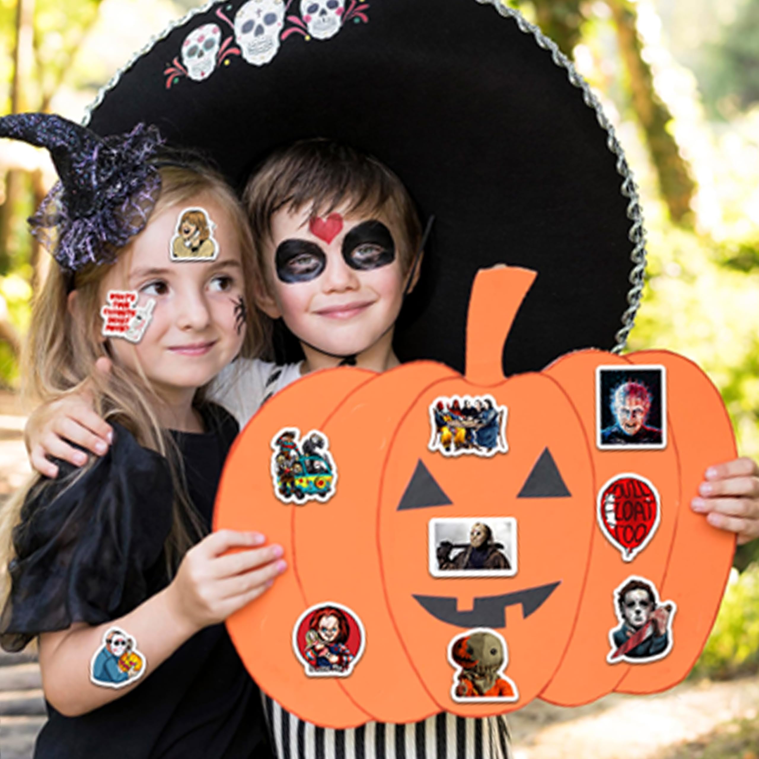 Amazon | ホラーステッカー50枚、ホラーデコレーションステッカー