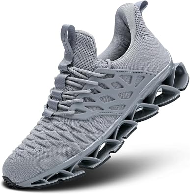 Mens Slip on Walking Running Shoes Blade Tennis Casual Fashion Sneakers Comfort Non Slip Work Sport Athletic Trainer