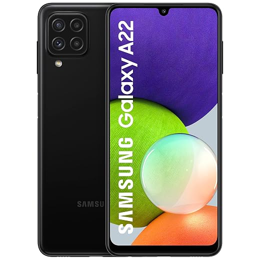 Samsung Galaxy A22 (Black, 6GB RAM, 128GB Storage) with No Cost EMI/Additional Exchange Offers