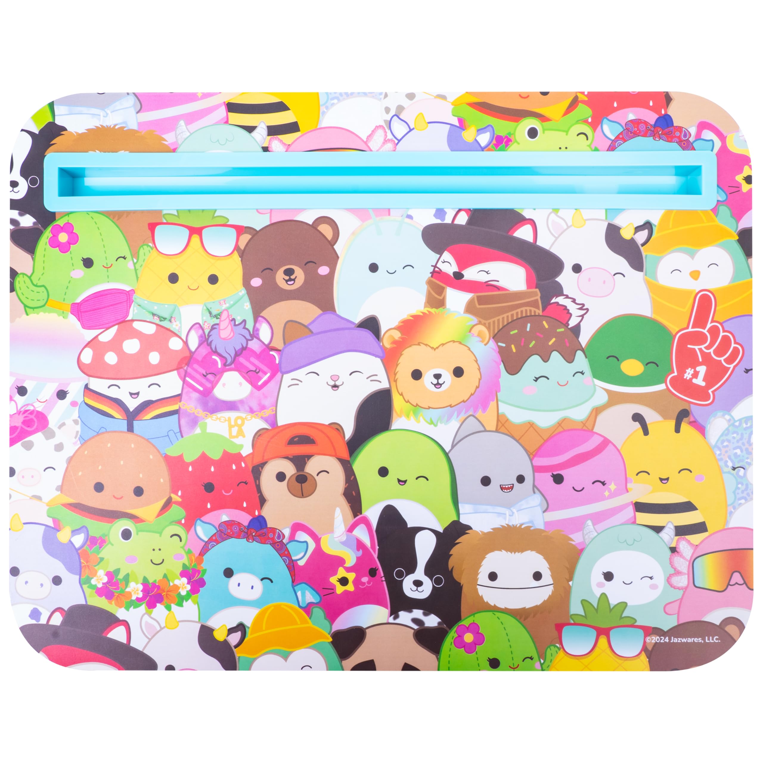 WONDEE Squismallows Supporto per iPad e tablet per bambini, Vassoio per Mangiare o Giocare Tenendo in Mano il Tablet, Regali Originali per Bambini con i personaggi di Squismallows