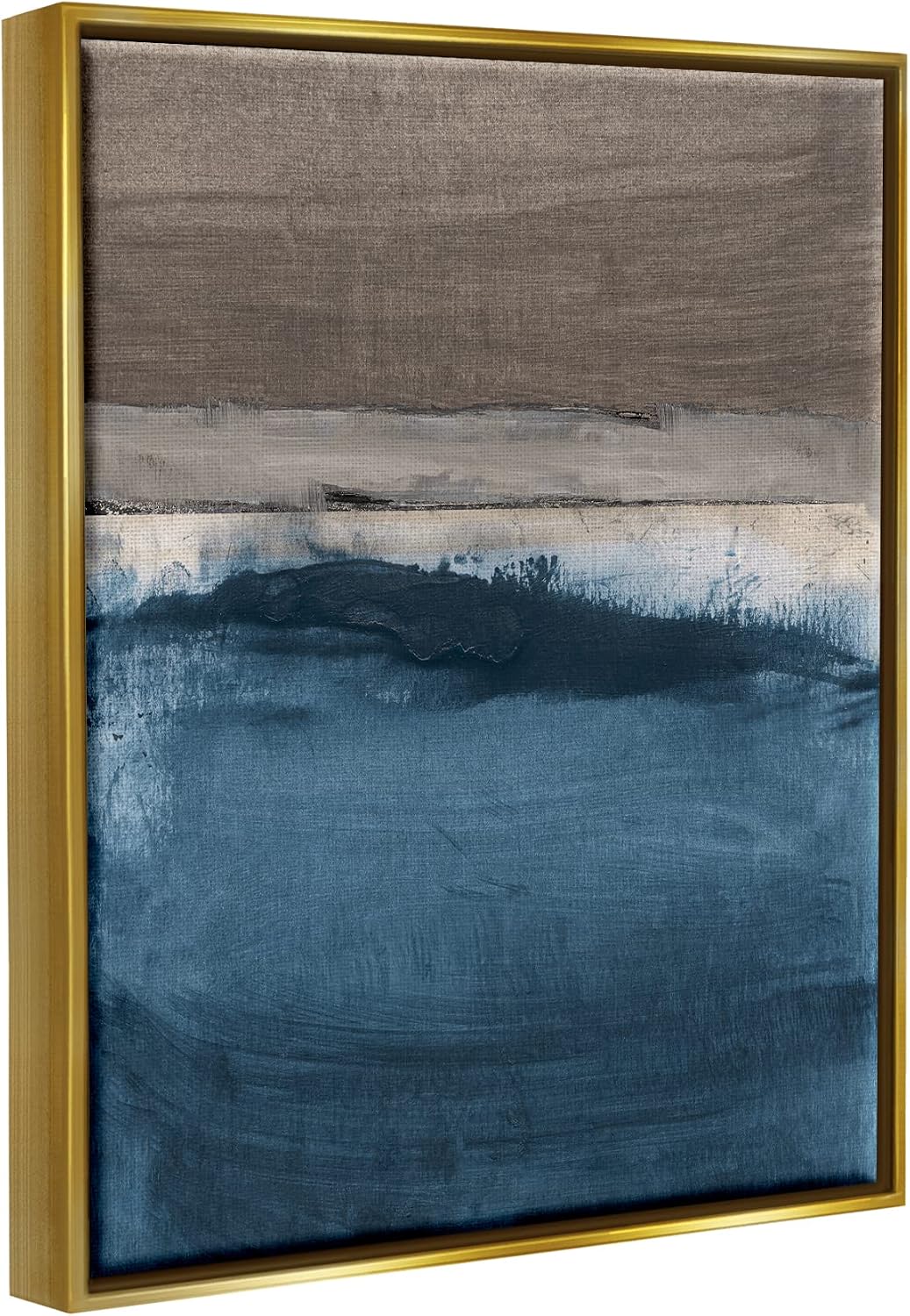Stupell Industries Midnight Sky Murky Abstract Painting Framed Floater Canvas Wall Art, Design by Susan Jill