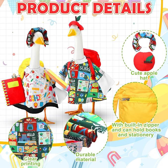 Adorable Back-to-School Goose Outfits! 🏫🍂