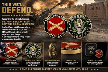U.S. Army Field Artillery Challenge Coin