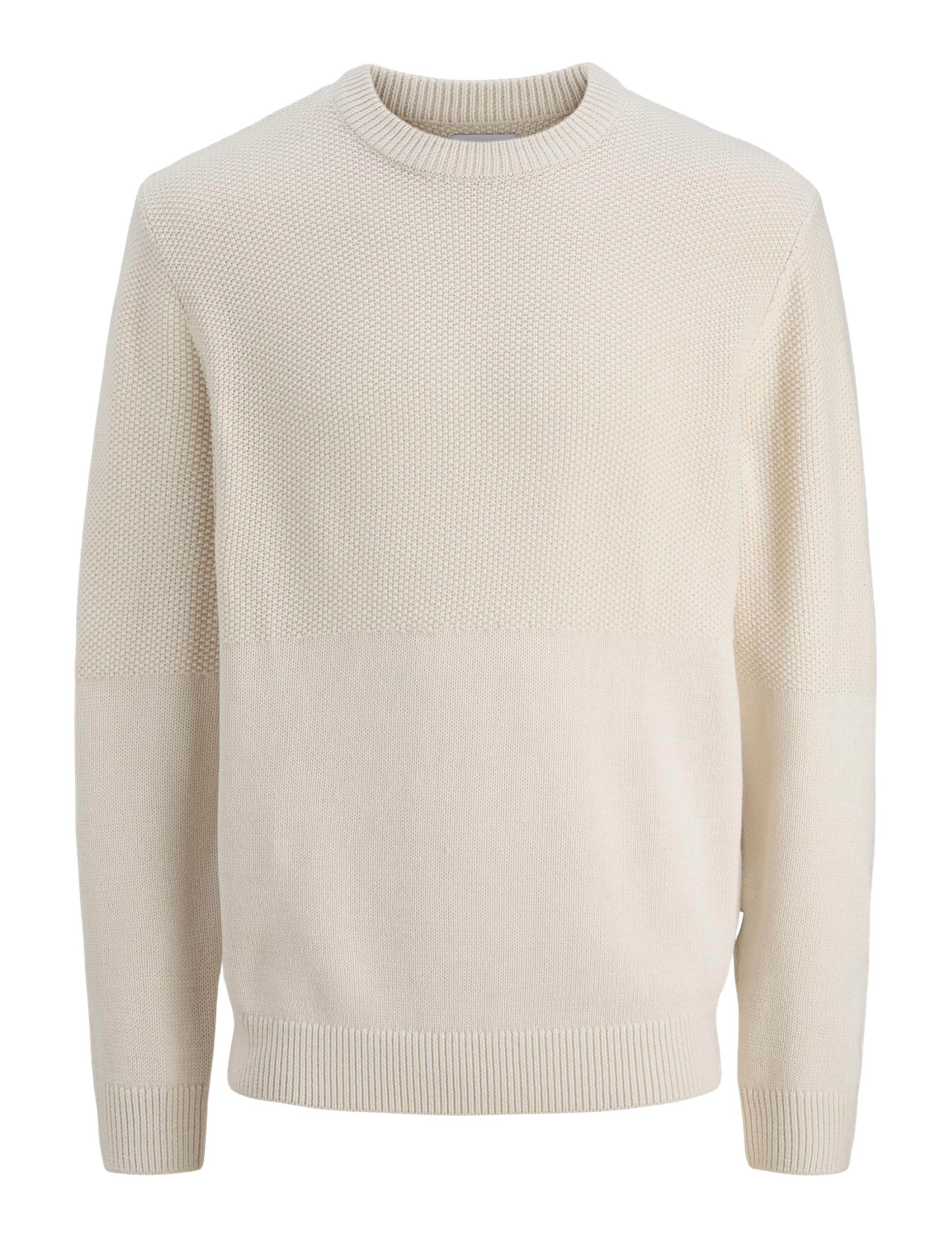 JACK & JONES Jjcarl Knit Crew Neck, Sea Salt, XS