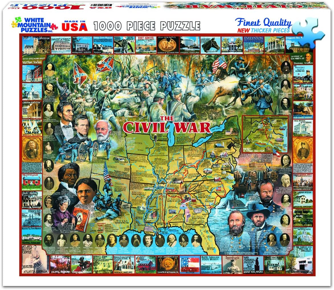 White Mountain Puzzles Civil War - 1000 Piece Jigsaw Puzzle