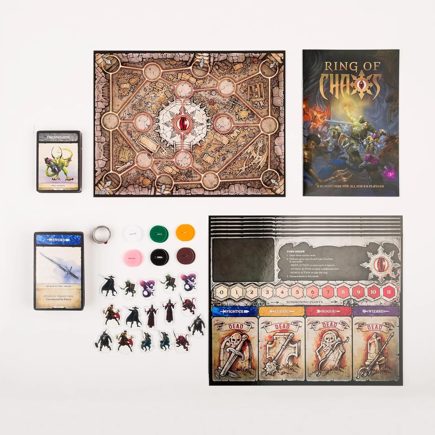 Beadle & Grimm's Ring of Chaos Board Game | A Bloody Free-for-All