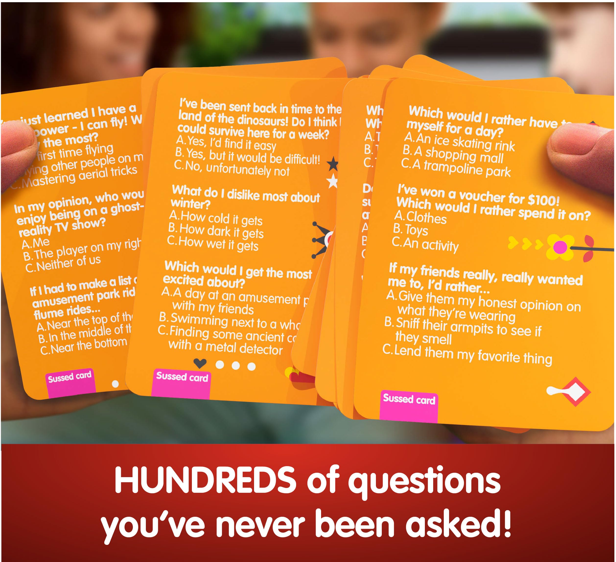 SUSSED All Sorts Vol.2 (Hilarious Family Friendly Conversation Card Game) (Find Out Who Knows Who Best)