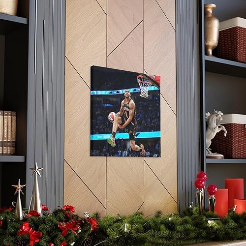 Miniatura 4 de EkSma Obi Toppin - Póster de movimientos clásicos de jugadores de baloncesto, lienzo para pared, pintura artística, decoración moderna para el