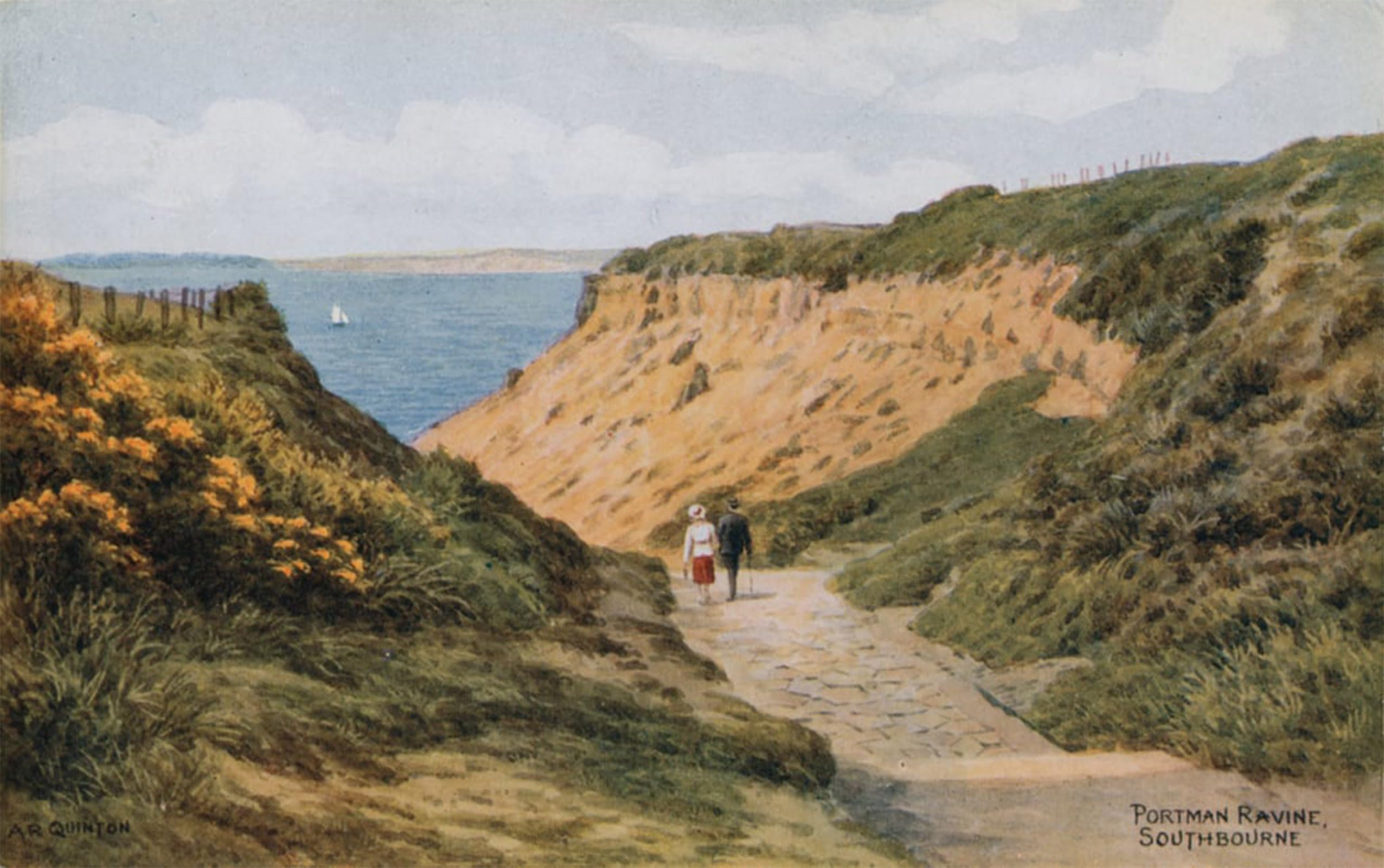 POSTERIIk Famous Print Pop Art Wall Art Graffiti Portman Ravine Southbourne by Alfred Robert Quinton Art Prints for Home Decor 60x90cm