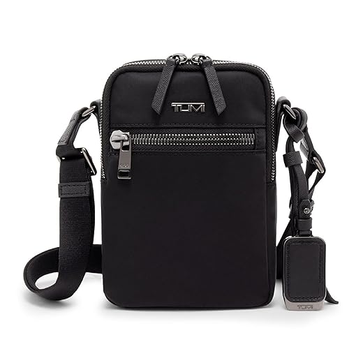TUMI Voyageur Persia Crossbody - Men's & Women's Crossbody Bag - Crossbody Purse for Everyday Use - Black & Gunmetal