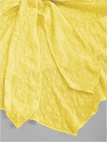 Miniatura 5 de SHENHE Top halter de encaje para mujer, nudo frontal, espalda descubierta, asimétrica, Y2k, coqueta, sin espalda, para salir