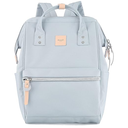 himawari Mochila escolar de viagem com porta de carregamento USB, bolsa de trabalho médico de 40 cm para mulheres e homens estudantes universitários, 124#-02#marfim, Regular, Mx