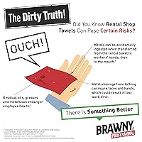 Vista 7 de Georgia-Pacific Brawny Professional P200 Disposable Cleaning Towel by GP PRO (Georgia-Pacific), 29221, 1/4-Fold, White, 2960 Count