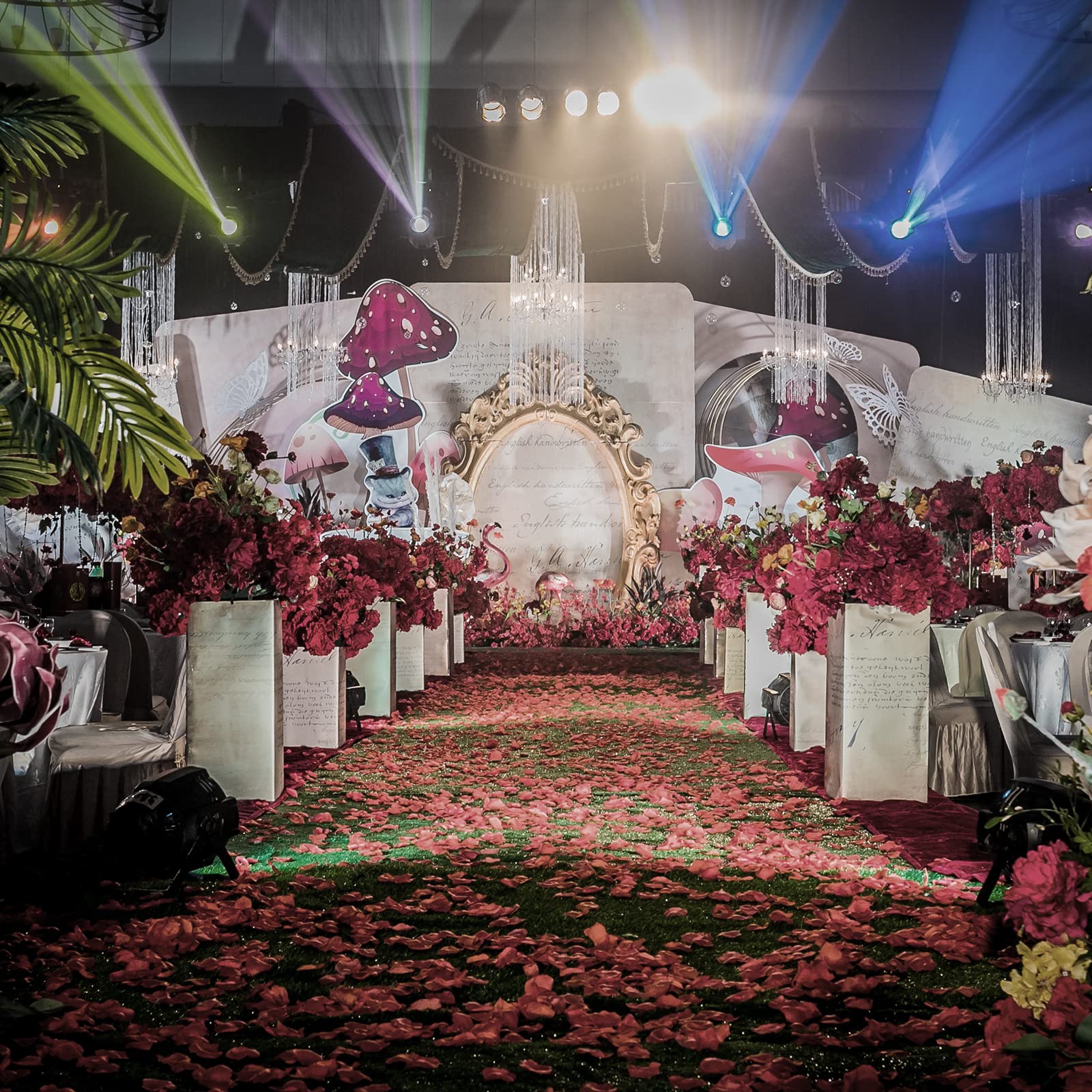 1200 Pétales De Rose Artificiels Rouge - Pour Mariage/St-Valentin - Réutilisables - Décoration Romantique