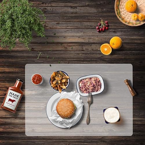 Miniatura 5 de wellhouse Tapete de silicona de gran tamaño para repostería de 27.6 x 19.6 pulgadas, tapete para hornear masa, protector de encimera, tapete de