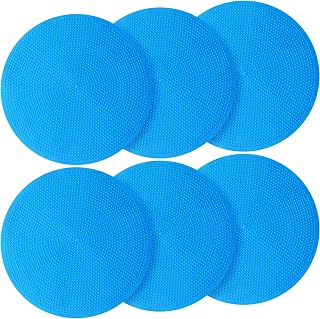 6 Pcs Poly Spots Markers Sports Training for Gym Floor Soccer Basketball Speed Agility Training Field Marking Equipment