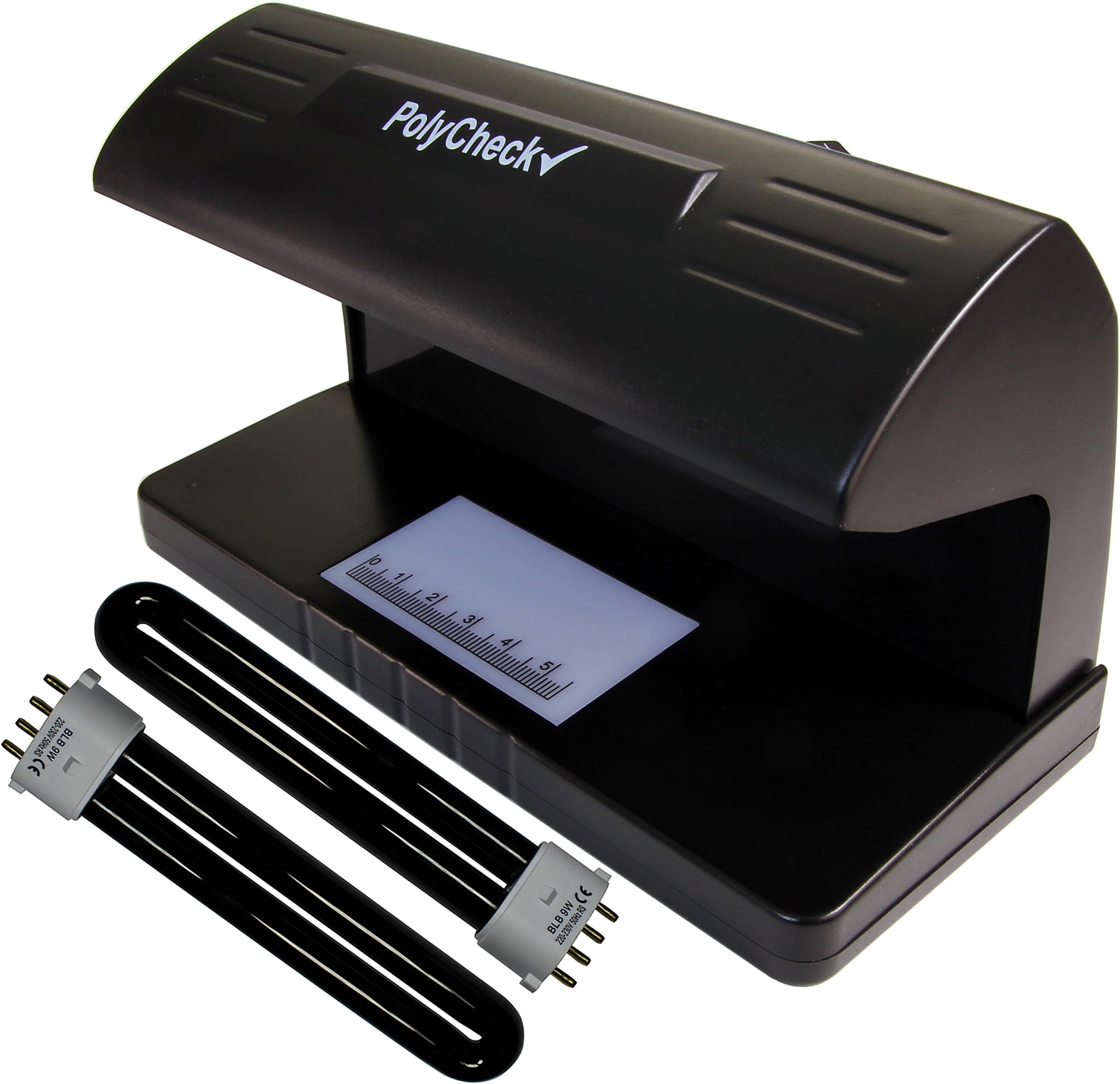 2-in-1 UV Counterfeit Money Detector with 2 Spare DuraBulb Bulbs
