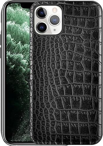 11ProMax - Funda de piel sintética para iPhone 11 Pro Max 2019, color negro