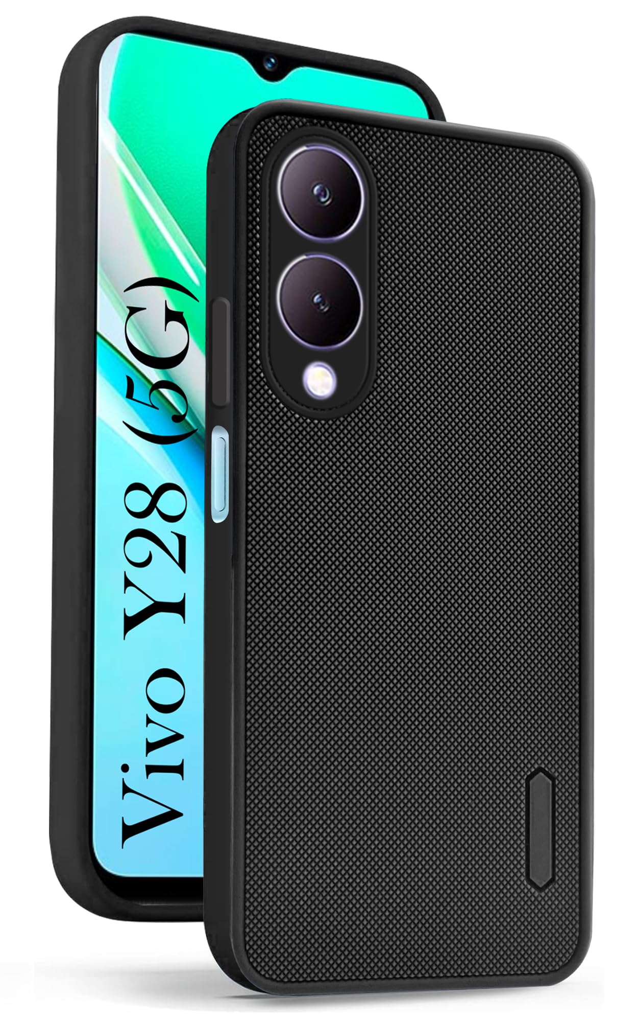 Jkobi Back Cover Case for Vivo Y28 5G (Textured Grip Design | Camera Protection | Slim and Light Weight | Soft Touch and Feel | Black) (B0D1127PDN) Amazon Price History, Amazon Price Tracker