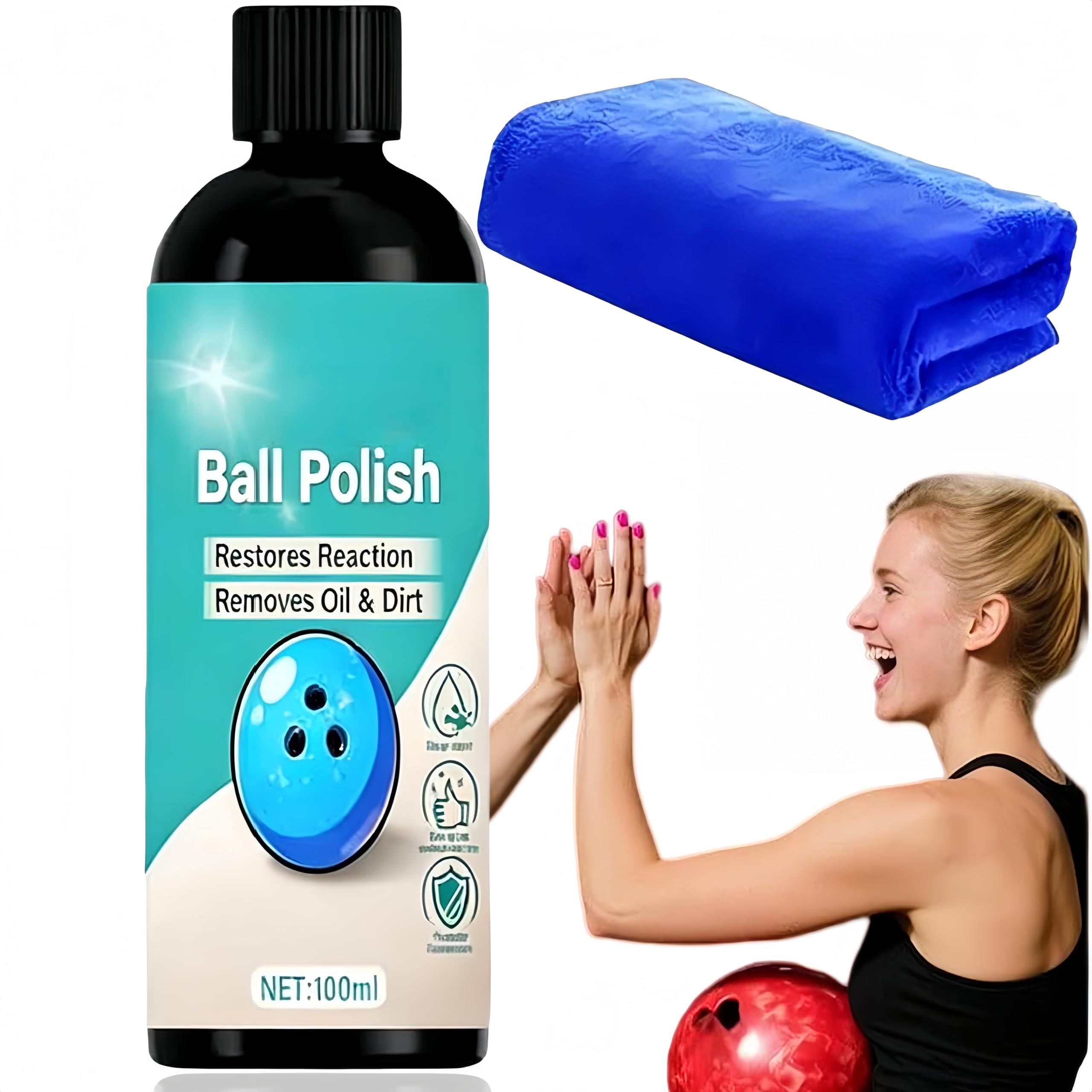 Bo/wling Shine Restorer,Bo/wling Ball Shine Restorer Wax,Bo/wling Ball Cleaner Polishing Wax,Gently Polishes without Damaging The Surface,Durable and Long Lasting,Accessories for Beginners