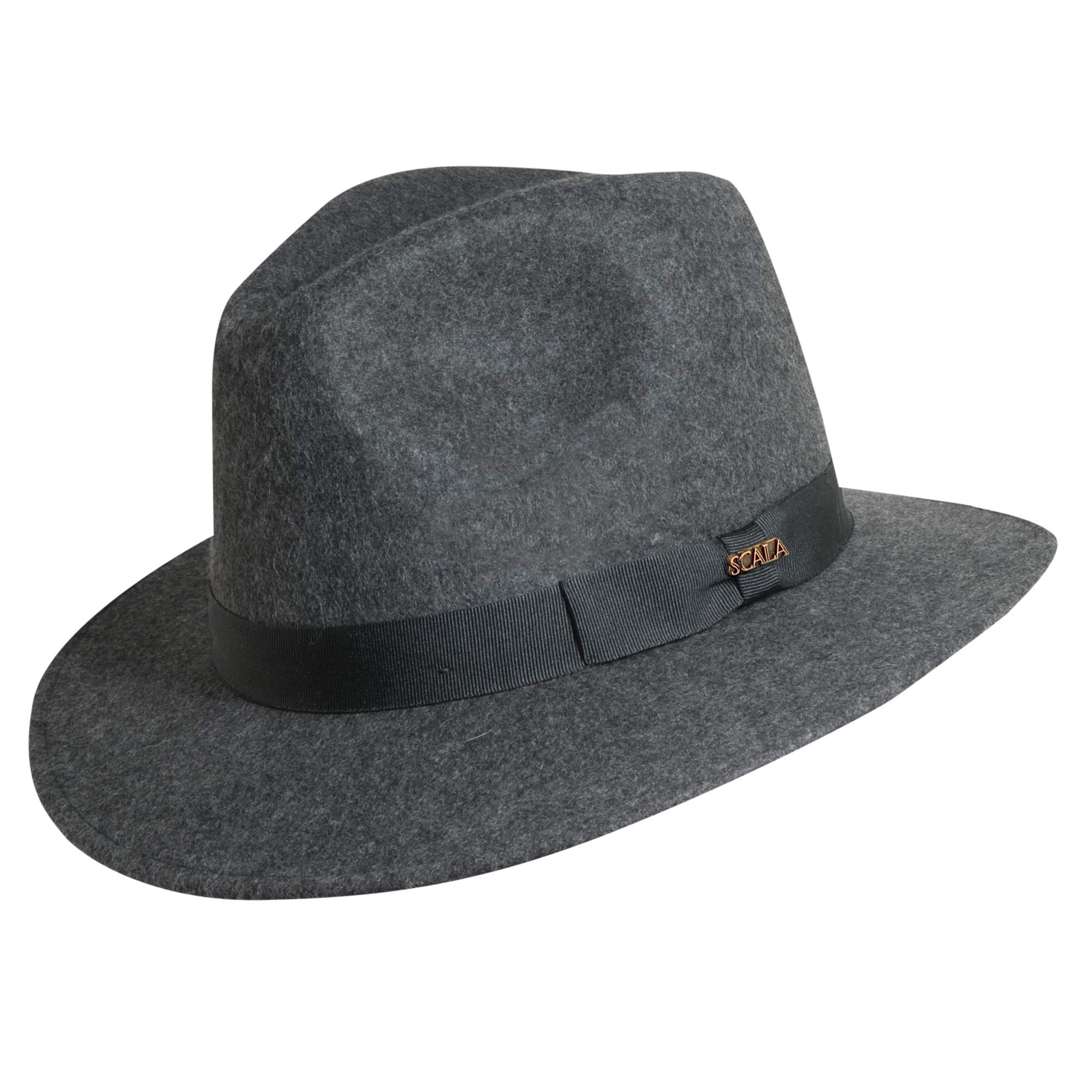 SCALAClassico Men's Crushable Felt Safari Hat