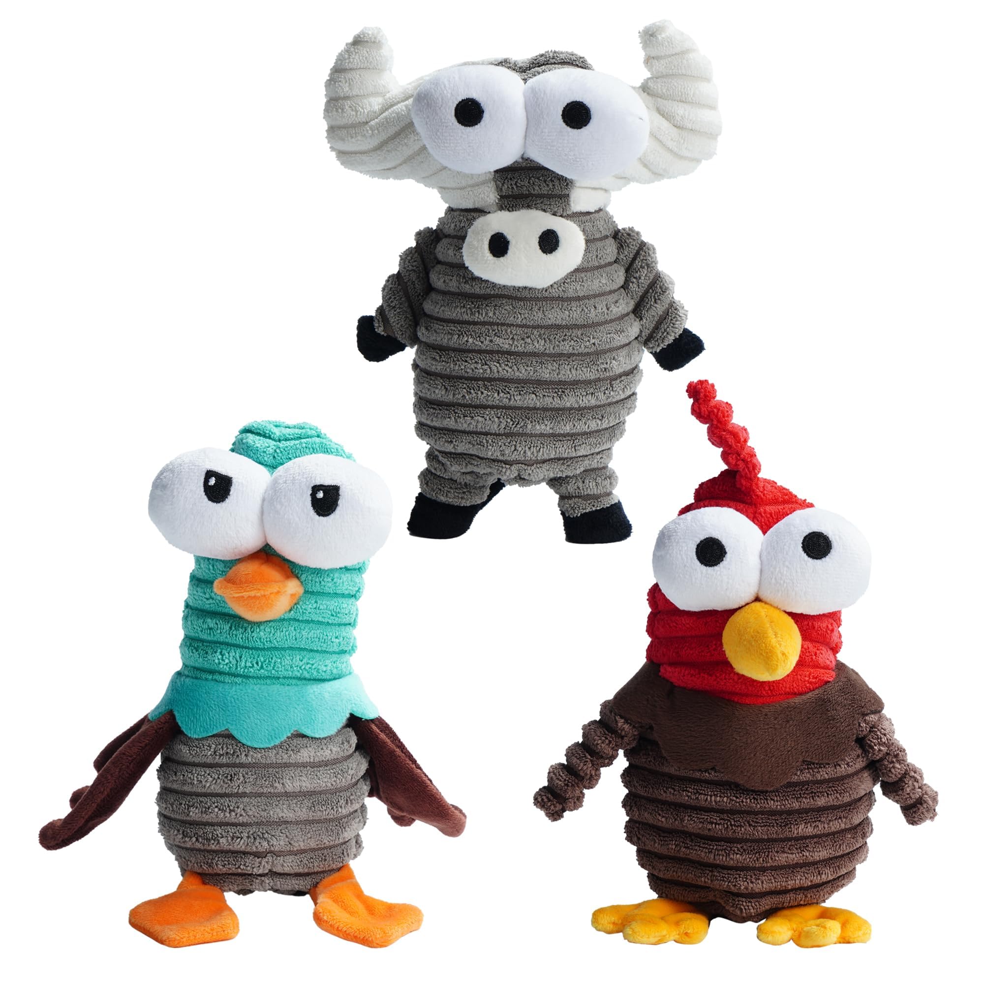 Nocciola 3 Packs Dog Squeaky Toys